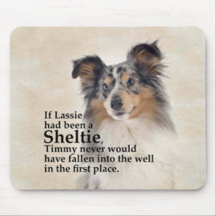 Alfombrilla De Ratón Merle azul Sheltie Mousepad de Timmy