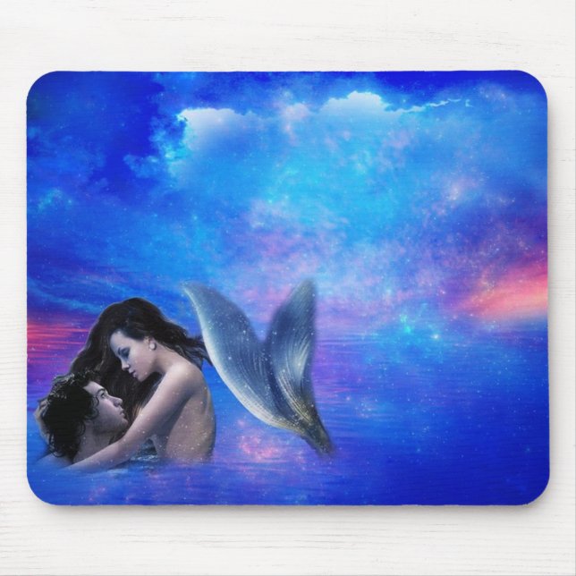 Alfombrilla De Ratón Mermaid Love Mousepad (Frente)