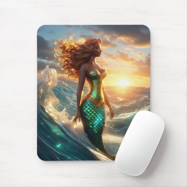 Alfombrilla De Ratón Mermaid Mousepad (Con ratón)