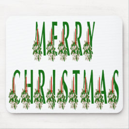 Alfombrilla De Ratón Merry Christmas Candle Font