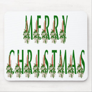 Alfombrilla De Ratón Merry Christmas Candle Font