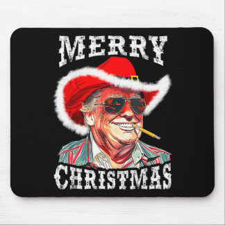 Alfombrilla De Ratón Merry Christmas Funny Trump Western Cowboy Matchin