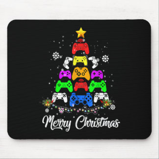 Alfombrilla De Ratón Merry Christmas Game Controller Tree Kid Adulto Li