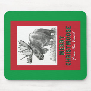 Alfombrilla De Ratón Merry Christmoose