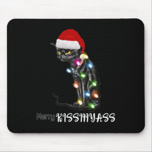 Alfombrilla De Ratón Merry Kissmy Fun Cat Navidades Luces 2