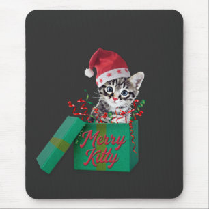 Alfombrilla De Ratón Merry Kitty, Feliz Navidad