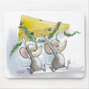 Alfombrilla De Ratón Merry Mice Mic & Mac Mousepad