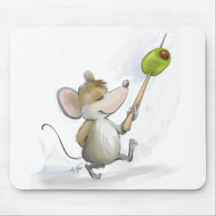 Alfombrilla De Ratón Merry Mouse Moe con Mousepad de Olivo