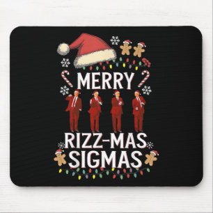Alfombrilla De Ratón Merry Rizz Mas Sigmas Gen Alpha Trump Navidades Pj