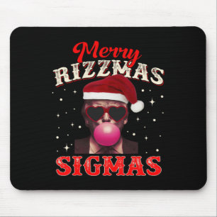 Alfombrilla De Ratón Merry Rizz Mas Sigmas Gen Alpha Trump Santa Cristo