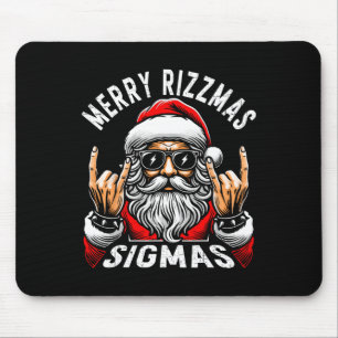 Alfombrilla De Ratón Merry Rizzmas Sigmas Funny Navidades Rizz Santa Te