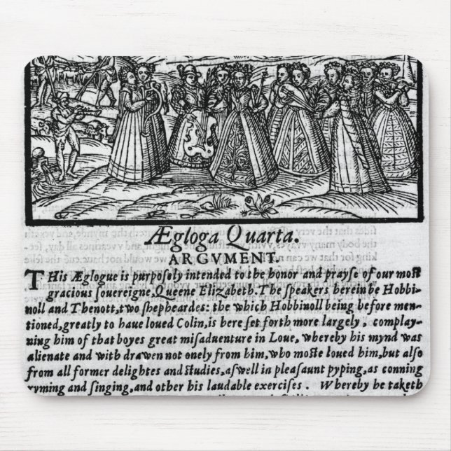 Alfombrilla De Ratón Mes de abril, 'del calendario de Shepheardes (Frente)