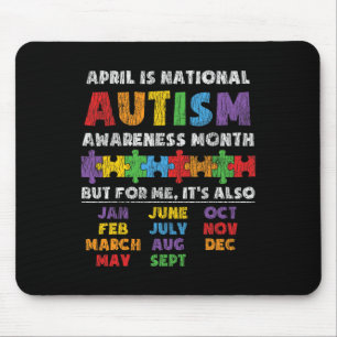 Alfombrilla De Ratón Mes de conciencia del autismo nacional, niños auti