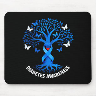 Alfombrilla De Ratón Mes de Concienciación sobre la Diabetes Azul Diabé