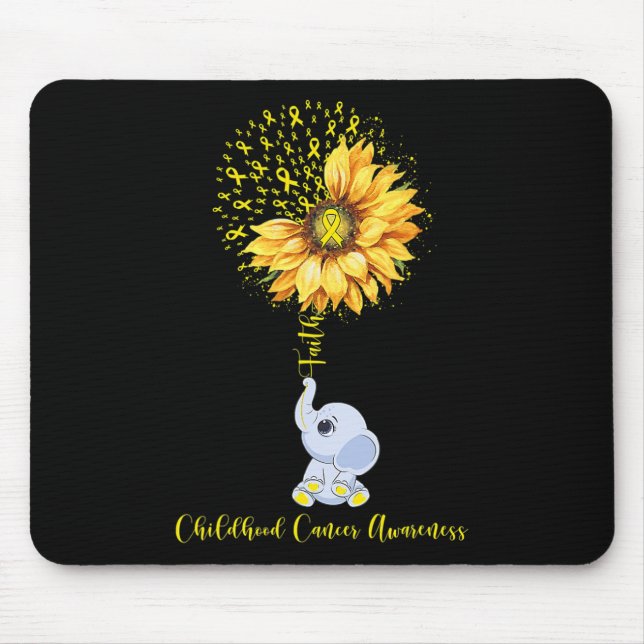 Alfombrilla De Ratón Mes de concientización sobre el cáncer infantil El (Frente)