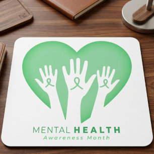 Alfombrilla De Ratón Mes de Concientización sobre la Salud Mental