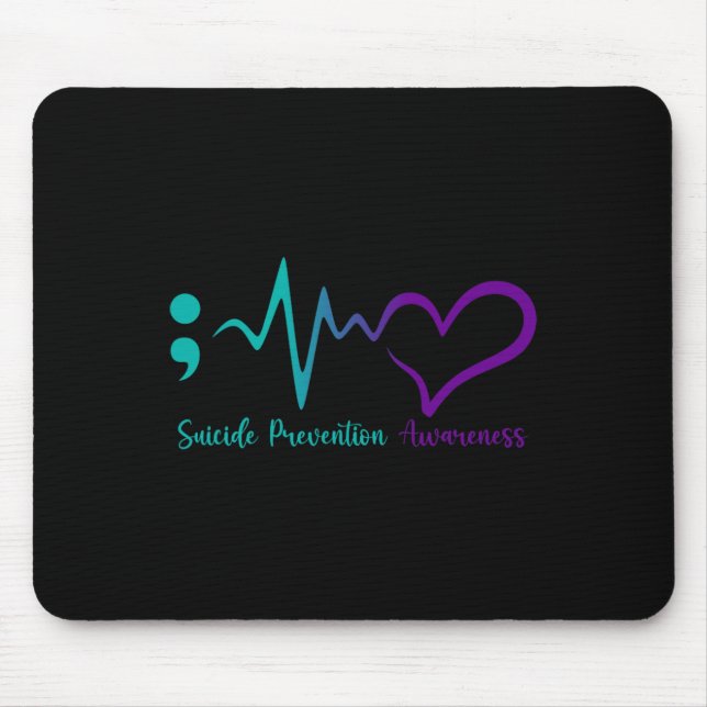Alfombrilla De Ratón Mes de concientización sobre prevención del suicid (Frente)