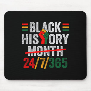 Alfombrilla De Ratón Mes de historia negra 24 7 365 Hombres africanos m