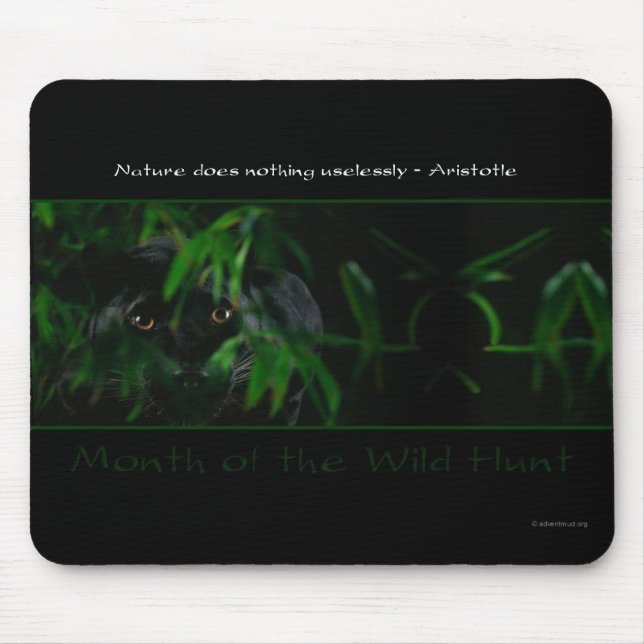 Alfombrilla De Ratón Mes de la caza salvaje Mousepad (Frente)