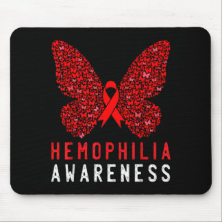 Alfombrilla De Ratón Mes de la Cinta Roja de Conciencia de Hemofilia Ma