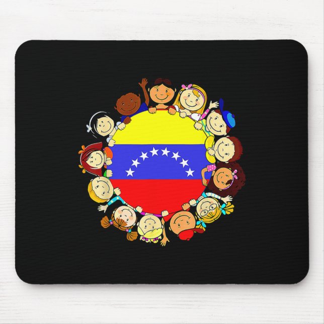 Alfombrilla De Ratón Mes de la herencia hispánica Venezuela Niños venez (Frente)
