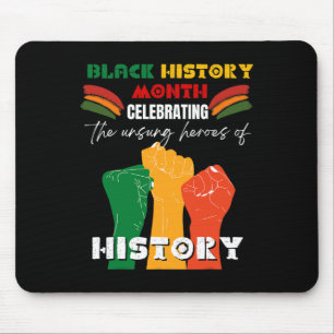 Alfombrilla De Ratón Mes de la Historia Negra Puño Africano Orgulloso A
