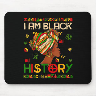 Alfombrilla De Ratón Mes de la Historia Negra Soy Historia Negra Mujer