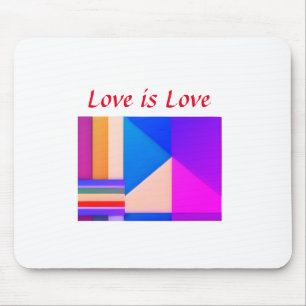 Alfombrilla De Ratón Mes del orgullo gay colorido LGBTQ amor añadir nom