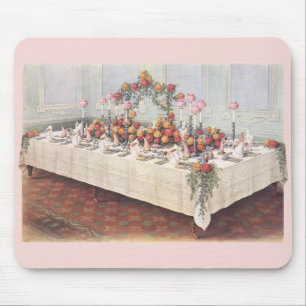 Alfombrilla De Ratón Mesa de banquete de boda vintage