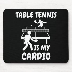 Alfombrilla De Ratón Mesa de ping ponis Mi Cardio Retro Mesa de ping po