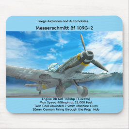 Alfombrilla De Ratón Messerschmitt Bf 109G-2