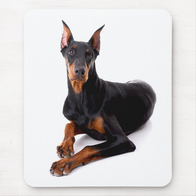 Alfombrilla De Ratón Meta de perro picante Doberman Pinscher (Frente)