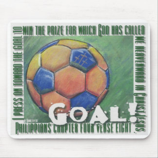 Alfombrilla De Ratón ¡Meta! mousepad del balón de fútbol de la