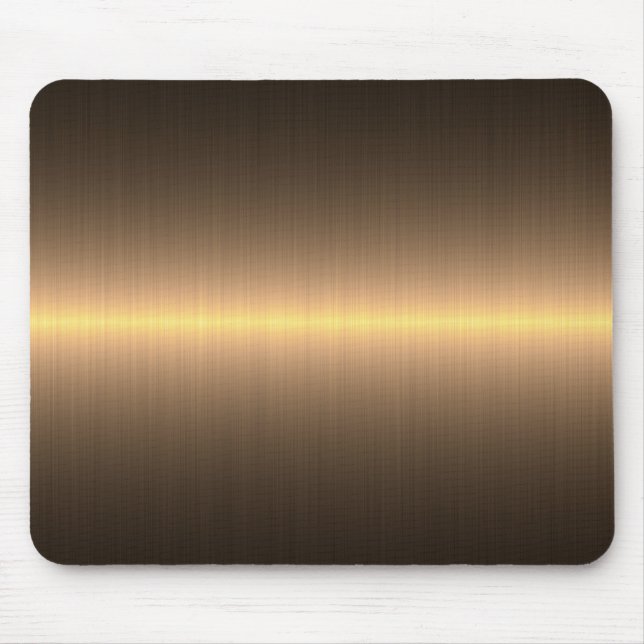 Alfombrilla De Ratón metal cepillado oro (Frente)