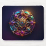 Alfombrilla De Ratón Metal Flower Fractal<br><div class="desc">Metal Flower Fractal Mouse Pad</div>