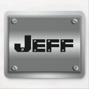 Alfombrilla De Ratón Metal Mousepad del nombre personal