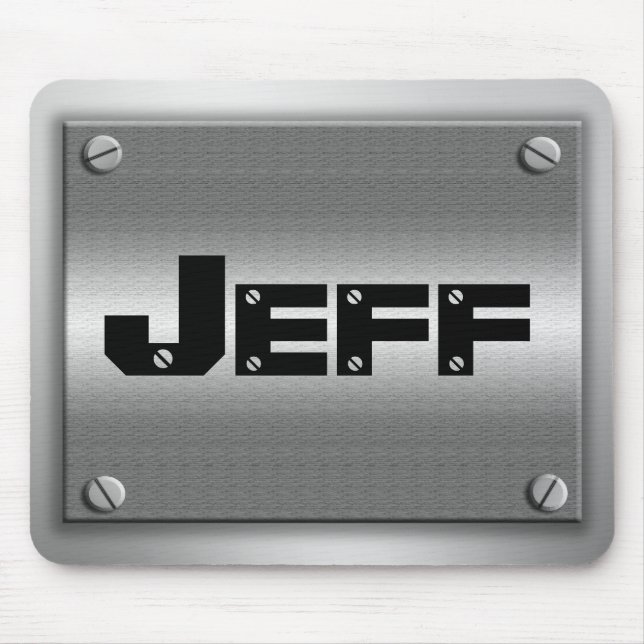 Alfombrilla De Ratón Metal Mousepad del nombre personal (Frente)