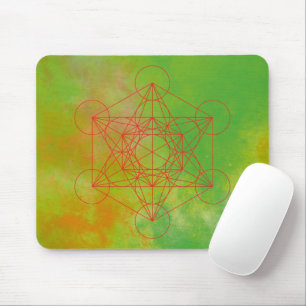 Alfombrilla De Ratón Metatrón, chakra, zen, geométrico sagrado, ángel