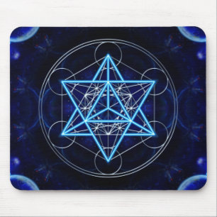 Alfombrilla De Ratón Metatrons dado - Merkaba estrella Tetraeder -