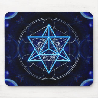 Alfombrilla De Ratón Metatrons dado - Merkaba estrella Tetraeder -