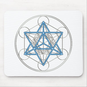 Alfombrilla De Ratón Metatrons dado - Merkaba estrella Tetraeder -