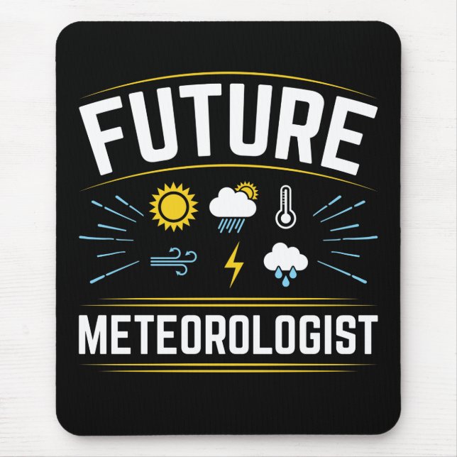 Alfombrilla De Ratón Meteorología Futura Estudiante Meteorología Meteor (Frente)