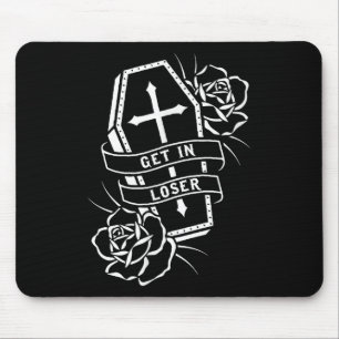 Alfombrilla De Ratón Métete En El Gótico De Punk Perdedor Tattoo Coffin