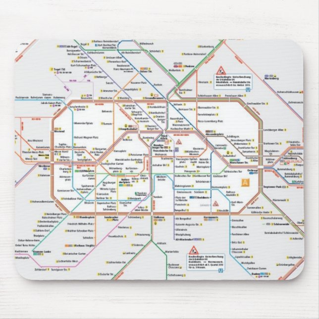 Alfombrilla De Ratón metro Berlín (Frente)