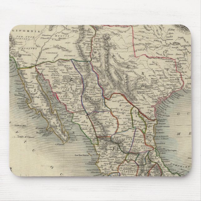 Alfombrilla De Ratón México, California y Texas (Frente)