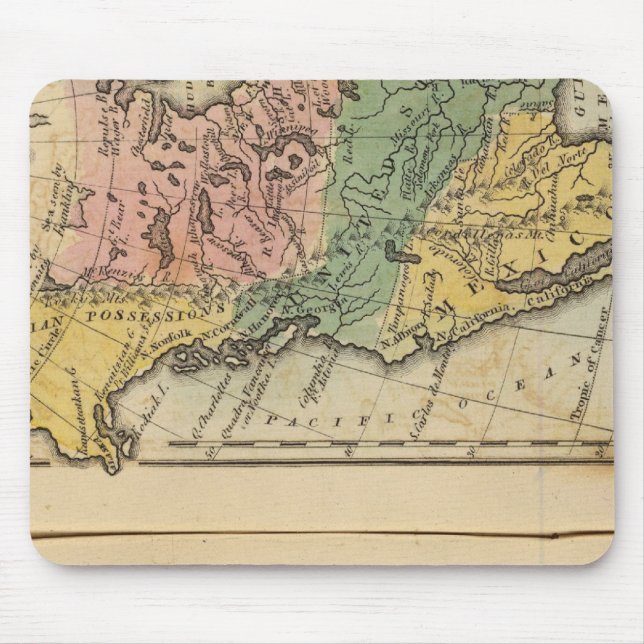 Alfombrilla De Ratón México, Guatemala, IUE, Norteamérica (Frente)