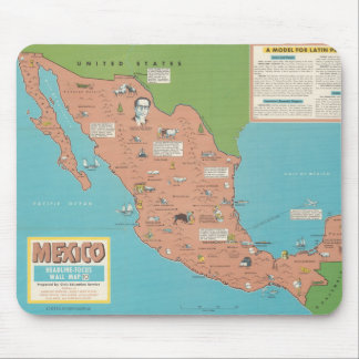 Alfombrilla De Ratón México - Mapa de paredes focalizado