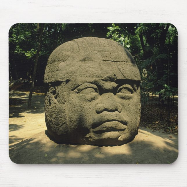 Alfombrilla De Ratón México, Villahermosa, cabeza gigante de Olmec, La (Frente)