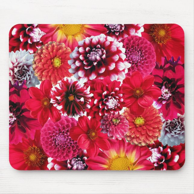 Alfombrilla De Ratón Mezcla de Flor Roja (Frente)