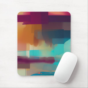 Alfombrilla De Ratón Mezcla de tonos retro coloridos